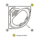Ver imagem 3 de Banheira Hidromassagem Astra Copacabana Super Luxo 143cmx189cmx43cm - 04 Jatos Acrílico P1 Sem Aquec
