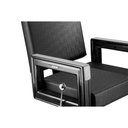 Ver imagem 5 de Cadeira de Cabeleireiro Dompel Square Black Reclinável Preto