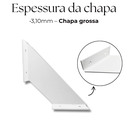 Ver imagem 5 de 4 Suportes de Prateleira Estilo Mão Francesa Formato Trapézio Moderno Sala Quarto Cozinha