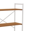 Ver imagem 6 de Estante Industrial Metal e Madeira Organizador Baixo 85x72cm Canela/branco
