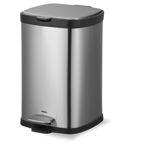 Lixeira Aço Inox Escovado Pedal e Balde Frame 6l Brinox