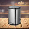 Lixeira Aço Inox Escovado Pedal e Balde Frame 6l Brinox - 5