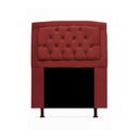 Ver imagem 2 de Kit Cabeceira Geovana + Calçadeira Baú Veneza Solteiro 90cm Suede - Renascer Decor:Vinho