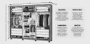 Ver imagem 2 de Guarda Roupa 6 Portas 6 Gav com Espelho Living -grand Line