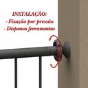 Ver imagem 7 de Grade Portão Pet Bebê Divisor Ambiente 90 Cm Preto