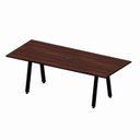 Ver imagem 2 de Mesa Reunião 8 Lugares 230cm com Espelho Central para Embutir Tomada Escritório Industrial Executive