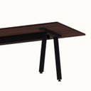 Ver imagem 7 de Mesa Reunião 8 Lugares 230cm com Espelho Central para Embutir Tomada Escritório Industrial Executive