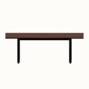 Ver imagem 5 de Mesa Reunião 8 Lugares 230cm com Espelho Central para Embutir Tomada Escritório Industrial Executive