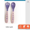 Ver imagem 3 de Kit Refeição Infantil Criança Bebê 3 Peças C/ Talher Ventosa Rosa
