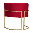 Ver imagem 6 de Kit 02 Poltronas Decorativa Luana Luxo Veludo Cores - DS Estofados - Vermelho