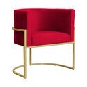 Ver imagem 2 de Kit 02 Poltronas Decorativa Luana Luxo Veludo Cores - DS Estofados - Vermelho