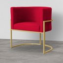 Ver imagem 7 de Kit 02 Poltronas Decorativa Luana Luxo Veludo Cores - DS Estofados - Vermelho
