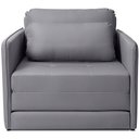 Ver imagem 6 de Poltrona Cama Solteiro Retrátil 1 Lugar 102cm Zora K01 Linho Soft Grafite - Lyam Decor
