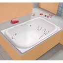 Ver imagem 2 de Banheira Hidromassagem Astra Double Tahiti Super Luxo 180CMX130CMX63CM - 04 Jatos Acrílico P2 com Aq Branco