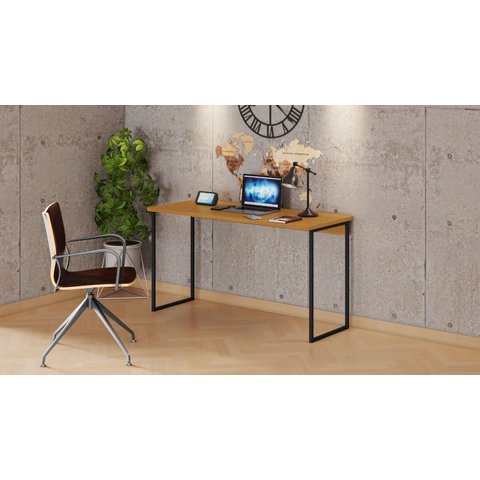 Mesa de Estudo Mega Tampo em Mdf e Estrutura Metálica:cinamomo