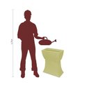 Ver mais imagens de Vaso Planta 50x25 Jardineira Floreira Suporte Polietileno BGPLASTICOS V550S BEGE CASTANHA 012
