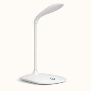 Luminaria Led Articulada Touch Flexivel para Mesa Abajur Recarregavel Branca para Leitura Estudo Esc
