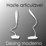 Luminaria Led Articulada Touch Flexivel para Mesa Abajur Recarregavel Branca para Leitura Estudo Esc - 10