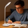 Luminaria Led Articulada Touch Flexivel para Mesa Abajur Recarregavel Branca para Leitura Estudo Esc - 4