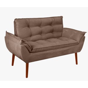 Kit 01 Namoradeira Opala 02 Lugares Decorativa Suede