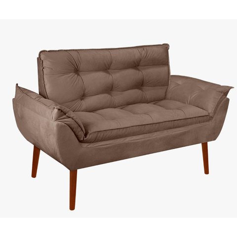 Kit 01 Namoradeira Opala 02 Lugares Decorativa Suede