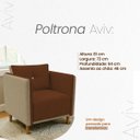 Ver imagem 4 de Kit 2 Poltronas Aviv para Sala Escritório Recepção Linho Terracota Premium Easy Clean Corino Caramel