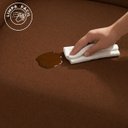 Ver imagem 6 de Kit 2 Poltronas Aviv para Sala Escritório Recepção Linho Terracota Premium Easy Clean Corino Caramel