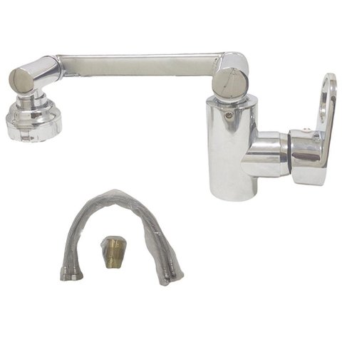 Torneira Cromada Articulada Monocomando Lavabo Quente Frio B