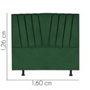 Ver imagem 3 de Cabeceira Estofada Bélgica 160CM Queen Suede Verde - D A DECOR