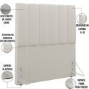 Ver imagem 3 de Cabeceira Cama Box Solteiro 100 cm Dália W01 Bouclê Creme - Lyam Decor