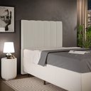 Ver imagem 3 de Cabeceira Cama Box Solteiro 100 cm Dália W01 Bouclê Creme - Lyam Decor