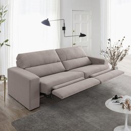 Sofá Creta 4 lugares 254cm Reclinável - 1