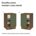 Ver imagem 4 de Balcão de Cozinha 50cm 1 Porta (sem Tampo) Rustic/verde Vik Madesa