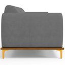 Ver imagem 6 de Sofá 03 Lugares Para Sala de Estar Kiev 210 cm D02 Veludo Cinza C-317 - Lyam Decor