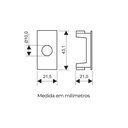 Ver imagem 2 de Módulo Saída de Fio Fame Habitat Black 2 Unidades Preto