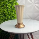 Ver imagem 2 de Vaso bege alto de cerâmica luxo com trabalhado decorativo