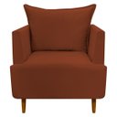Ver imagem 2 de Kit 2 Poltronas Decorativa para Sala Recepção Escritório Consultório Reforçada Eliza Tecido Suede