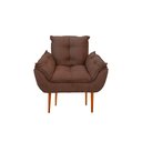 Ver imagem 3 de Kit 10 Poltronas Opala Sala Quarto Recepção Salão Suede Cor:marrom