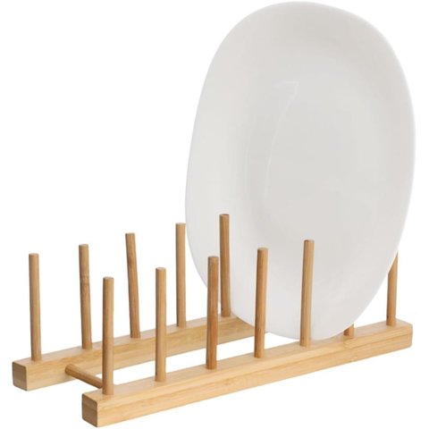 Suporte para Pratos de Bambu 6 Lugares 30 Cm Hauskraft