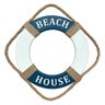 Enfeite Bóia Beach House de Parede em Madeira com Texto em Branco - 2