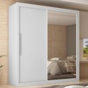 Ver imagem 4 de Guarda Roupas 2 Portas Solteiro Real Branco Acetinado