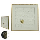 Ver imagem 2 de Quadro Decorativo Plástico Branco Dourado 80x80x3,5cm