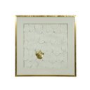Ver imagem 1 de Quadro Decorativo Plástico Branco Dourado 80x80x3,5cm