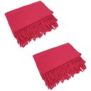 Ver imagem 2 de Kit 2 Mantas para Sofá Tipo Manta Capa de Sofá 2,40 X 1,80 Várias Cores: Vermelho