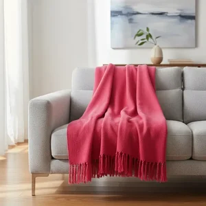 Kit 2 Mantas para Sofá Tipo Manta Capa de Sofá 2,40 X 1,80 Várias Cores: Vermelho