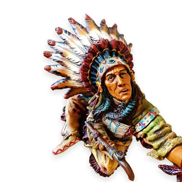 Estátua Índio Sioux em Ritual