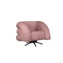 Ver imagem 1 de Poltrona Base Giratória e Balanço Micheli Veludo Rosa