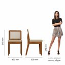 Ver imagem 7 de Mesa Redonda C/vidro 4 Cadeiras Sextavada Cali Fre/off/cor. Bege - Ma Freijó/off Premium/corino