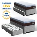 Ver imagem 2 de Cama Box com Colchão de Espuma D33 Pillow Top Comfort Luxo + Auxiliar de Espuma Unique Solteiro
