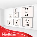 Ver imagem 6 de kit com 2 Quadros Decorativos Florais com Moldura e Vidro para Sala Quarto Escritório e Clínica 82x8